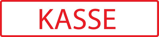 Gebäude Aufkleber Piktogramme "Kasse" 5-30 cm  LO-PIKTO4370-14