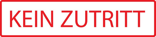Gebäude Aufkleber Piktogramme "Kein Zutritt" 5-30 cm  LO-PIKTO4380-14