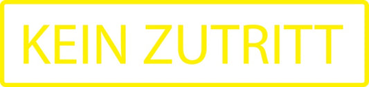 Gebäude Aufkleber Piktogramme "Kein Zutritt" 5-30 cm  LO-PIKTO4380-3