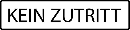 Gebäude Aufkleber Piktogramme "Kein Zutritt" 5-30 cm  LO-PIKTO4380-88