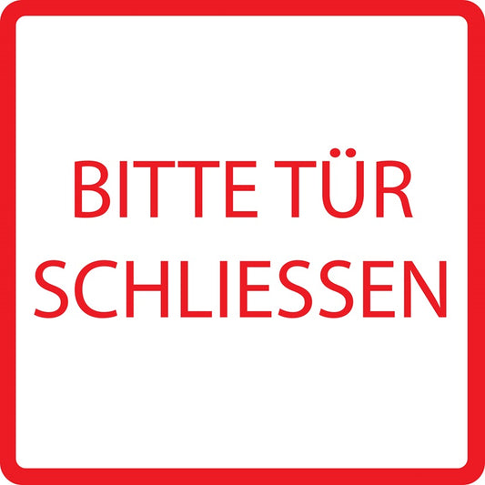 Gebäude Aufkleber Piktogramme "Bitte Tür schließen" 5-30 cm  LO-PIKTO4390-14