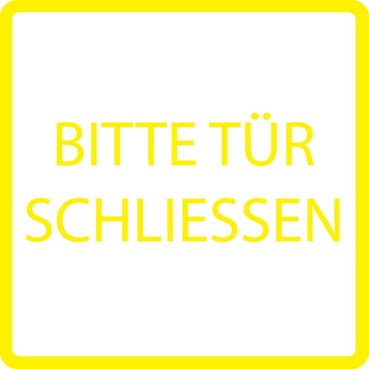 Gebäude Aufkleber Piktogramme "Bitte Tür schließen 5-30 cm  LO-PIKTO4390-3