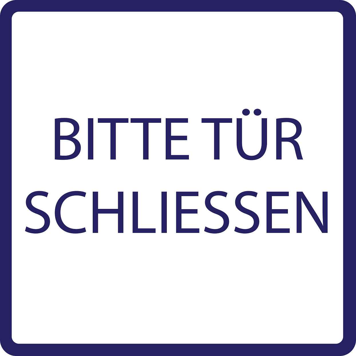 Gebäude Aufkleber Piktogramme "Bitte Tür schließen" 5-30 cm  LO-PIKTO4390-44