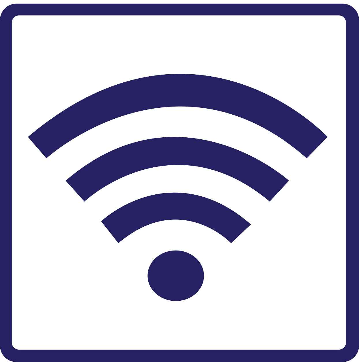 Gebäude Aufkleber Piktogramme "WiFi" 5-30 cm  LO-PIKTO5200-44