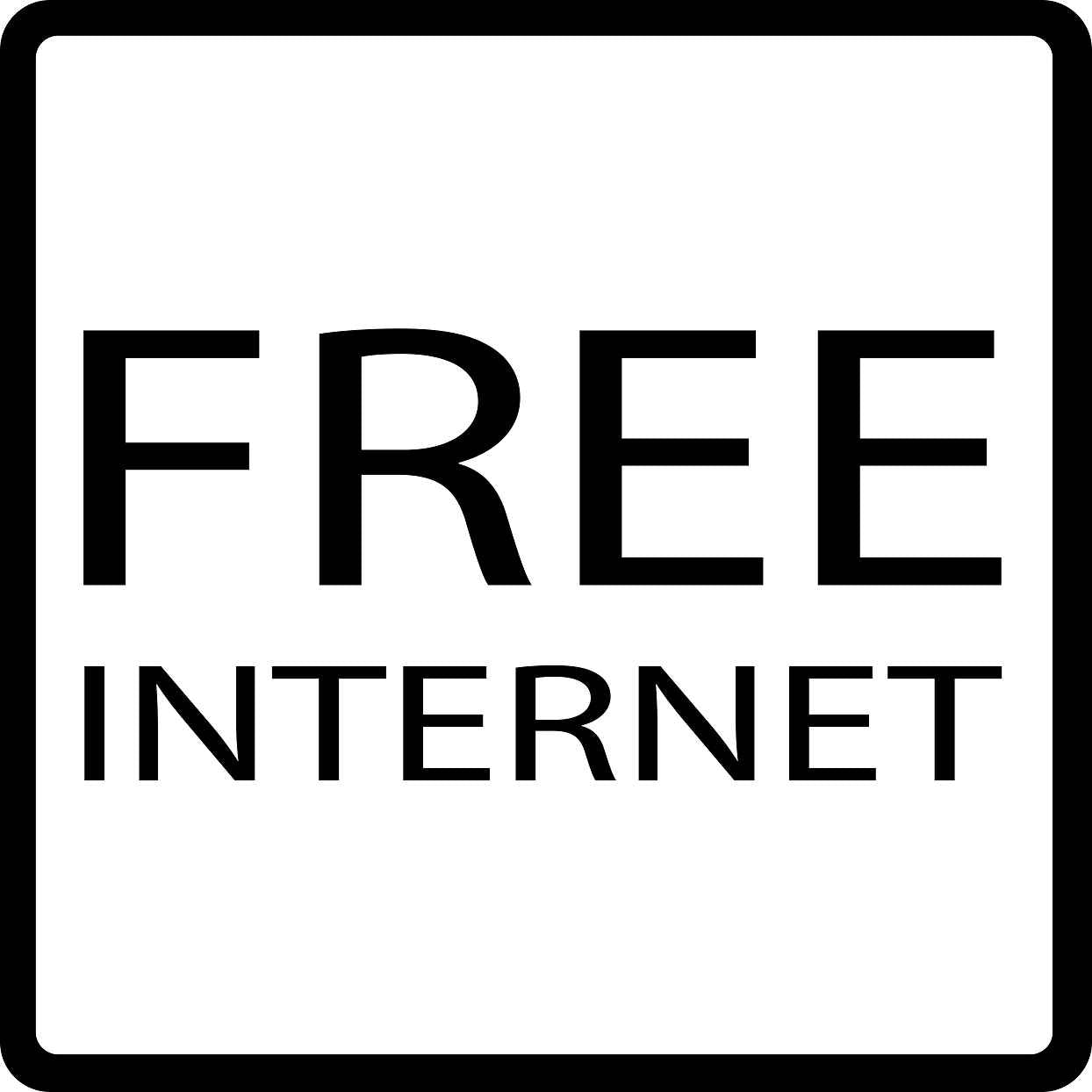 Gebäude Aufkleber Piktogramme "Free Internet" 5-30 cm  LO-PIKTO5240-88