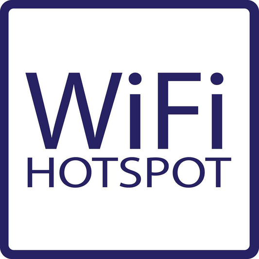 Gebäude Aufkleber Piktogramme "WiFi Hotspot" 5-30 cm  LO-PIKTO5250-44