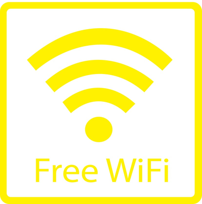 Gebäude Aufkleber Piktogramme "Free WIFI" 5-30 cm  LO-PIKTO5260-3