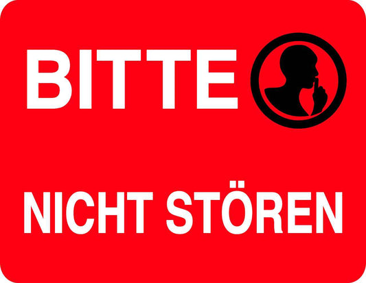 Bitte nicht stören Aufkleber "Bitte nicht stören" LO-QUIETZONE-H-10200-14