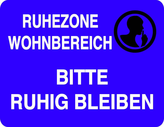 Bitte nicht stören Aufkleber "Ruhezone Wohnbereich Bitte ruhig bleiben" LO-QUIETZONE-H-10600-44