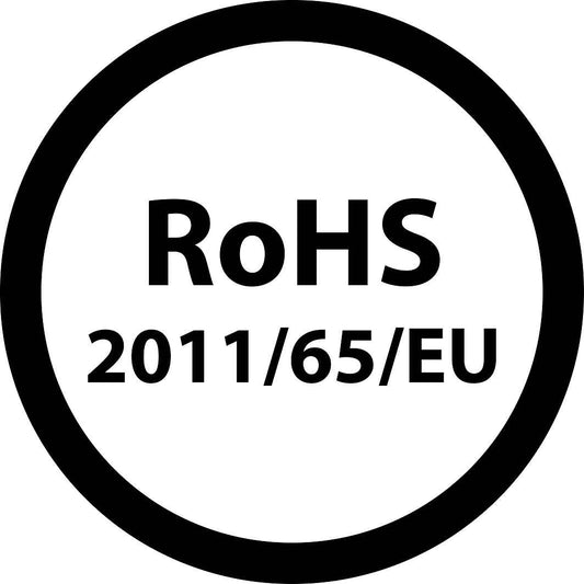 100x Elektrogeräte-Kennzeichen Rohs 10-200 mm  LO-ROHS-10500-0
