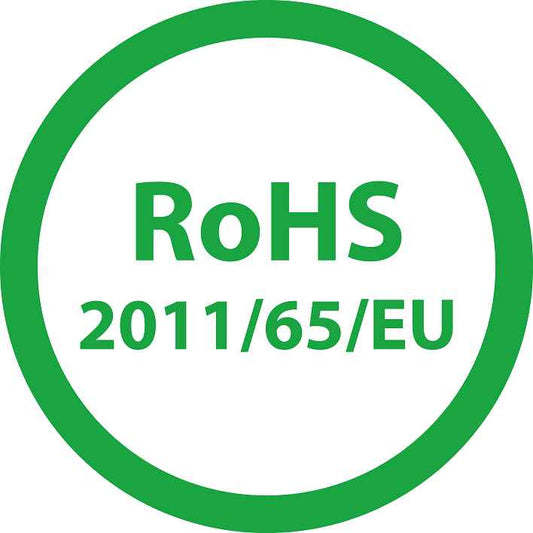 100x Elektrogeräte-Kennzeichen Rohs 10-200 mm  LO-ROHS-10500-54