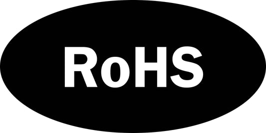 100x Elektrogeräte-Kennzeichen Rohs 10-200 mm  LO-ROHS-10600-0