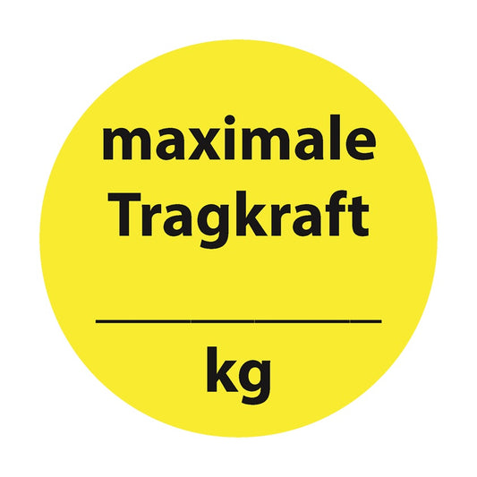 Regalbelastung Aufkleber "Maximale Tragkraft ______ kg" 10-40 cm LO-REGALBELASTUNG2090-3