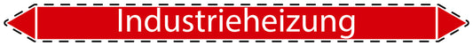 10x Rohrleitungskennzeichnung "Industrieheizung" Dampf LO-Rohrleitung-22000