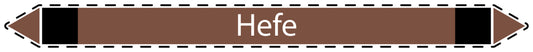 10x Rohrleitungskennzeichnung "Hefe" Nicht Brennbare Flüssigkeiten LO-Rohrleitung-91800