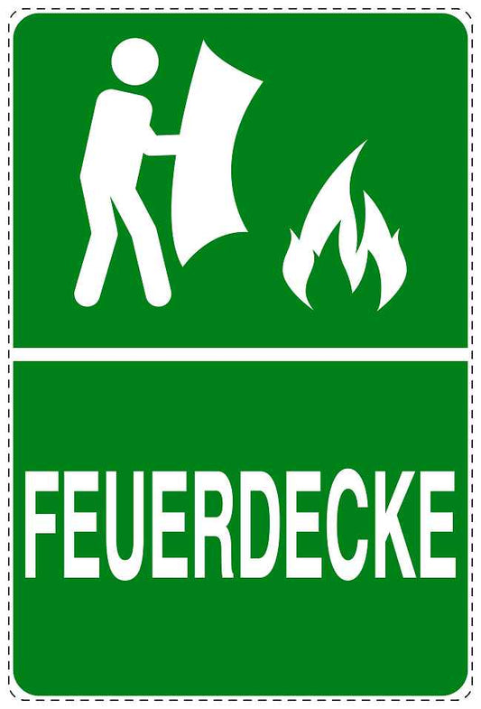 Feuer- Rettungsaufkleber "Feuerdecke" 10-40 cm LO-SIF-2540-54