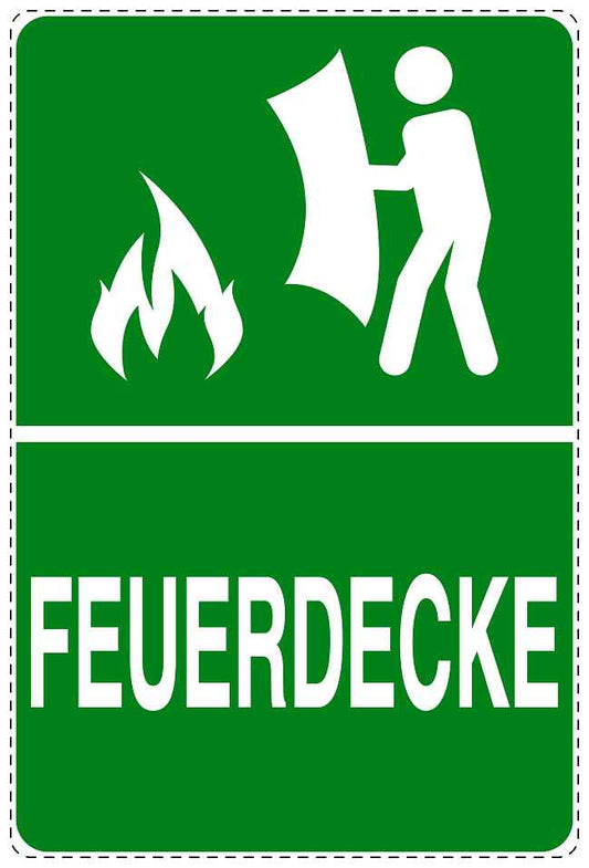 Feuer- Rettungsaufkleber "Feuerdecke" 10-40 cm LO-SIF-2550-54