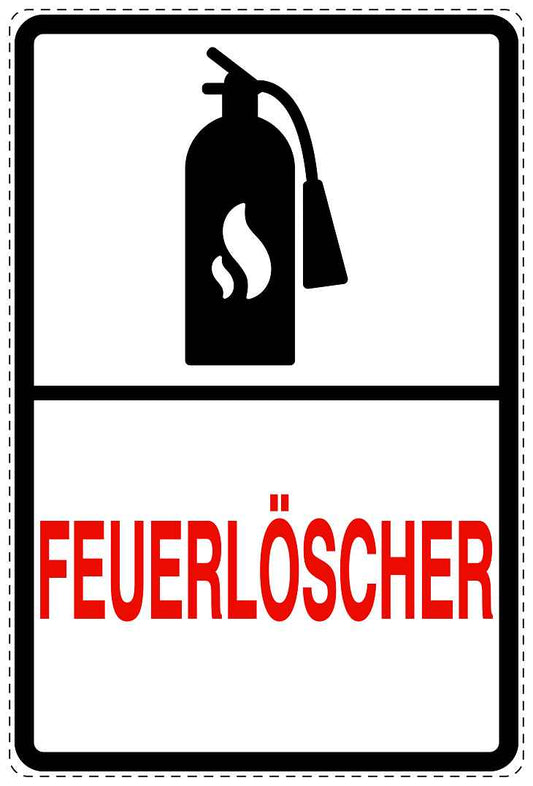 Feuer- Rettungsaufkleber "Feuerlöscher" 10-40 cm LO-SIF-2630-0