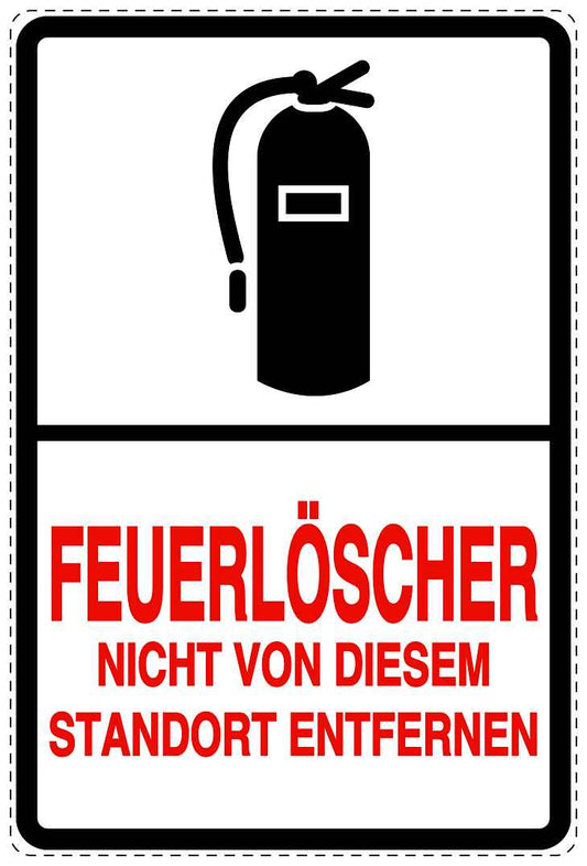 Feuer- Rettungsaufkleber "Feuerlöscher nicht entfernen" 10-40 cm LO-SIF-2660-0