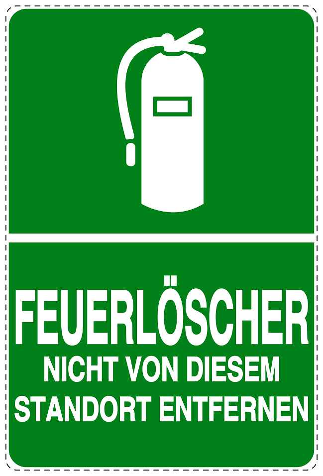 Feuer- Rettungsaufkleber "Feuerlöscher nicht entfernen" 10-40 cm LO-SIF-2660-54