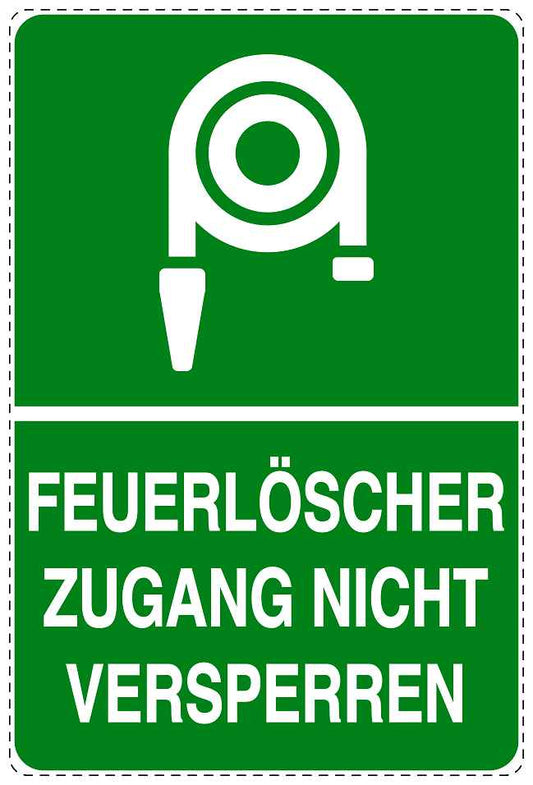 Feuer- Rettungsaufkleber "Feuerlöscher nicht versperren" 10-40 cm LO-SIF-2750-54