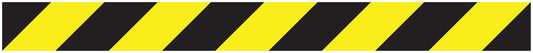 "Sicherheitsstreifen" Aufkleber 20-80 cm gelb aus PVC Plastik LO-STRIPES-10000