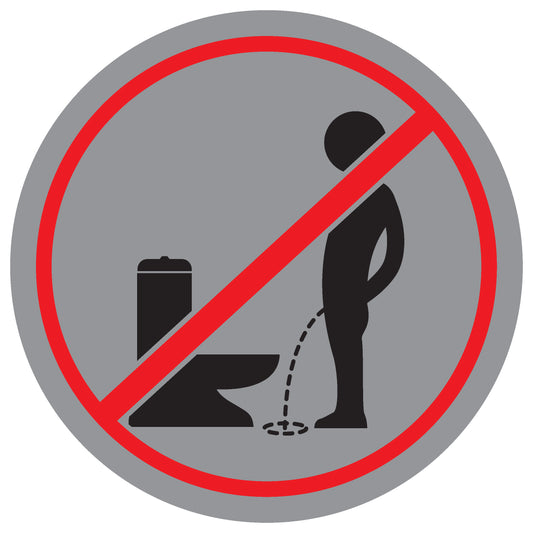 Toiletten Aufkleber  "Bitte im Sitzen pinkeln!" LO-TOILET-10200-10-SIMA