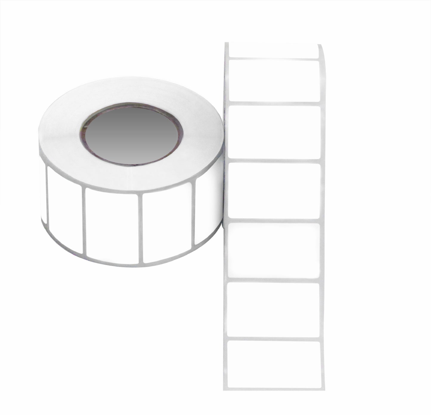 1000 Eckige Markierungspunkte selbstklebend 24x40 mm 60x40 mm und 90x70 mm auf Rolle aus Papier