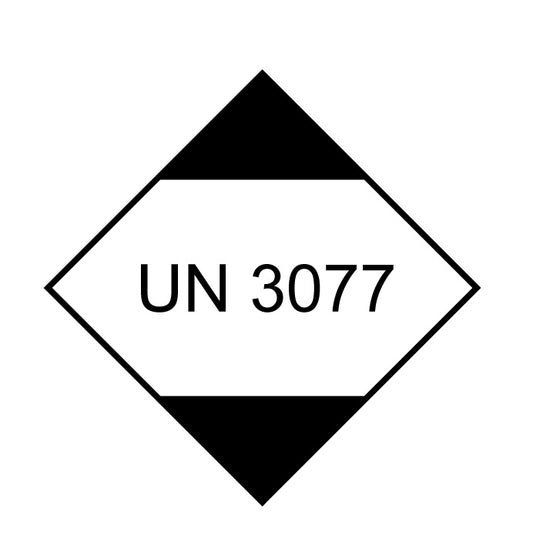 UN-Gefahrstoffetikett "UNGefahrstoffetikett3077" 10x10 cm aus Papier oder Plastik UNGefahrstoffetikett3077