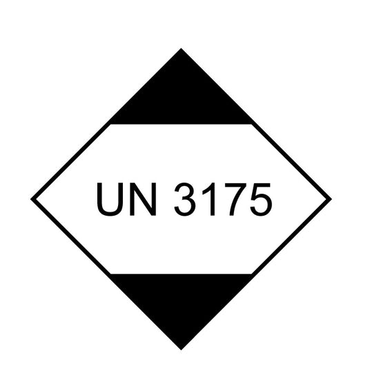 UN-Gefahrstoffetikett "UNGefahrstoffetikett3175" 10x10 cm aus Papier oder Plastik UNGefahrstoffetikett3175
