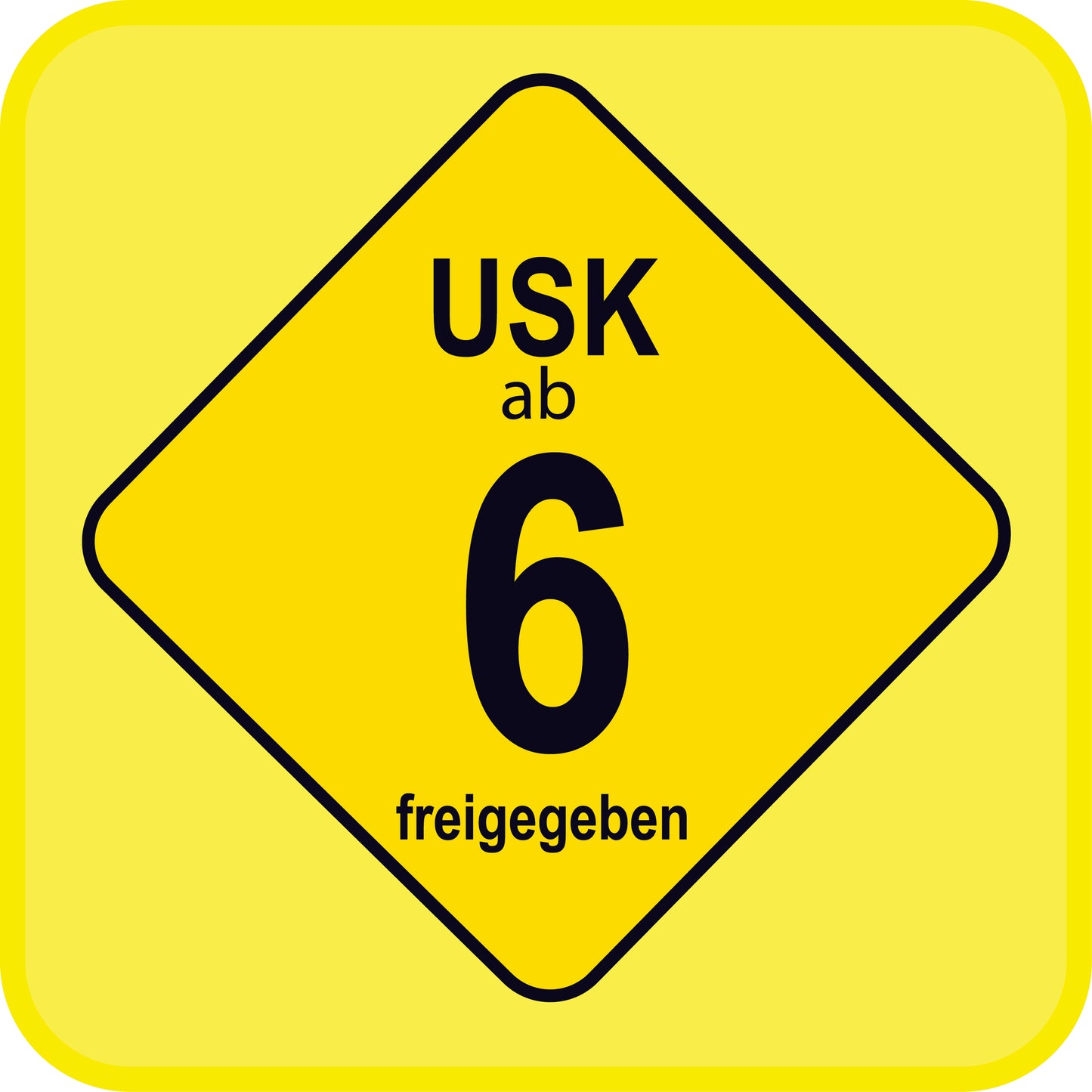 USK 15x15mm  und 34,6x34,6 mm  Aufkleber  LO-FSK-6