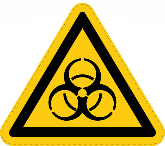 Warnaufkleber "Warnung vor Biogefährdung" aus PVC Plastik, ES-SIW-016