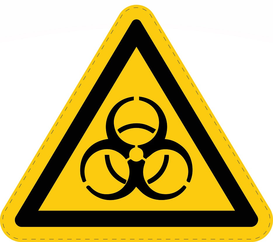 Warnaufkleber "Warnung vor Biogefährdung" aus PVC Plastik, ES-SIW-016